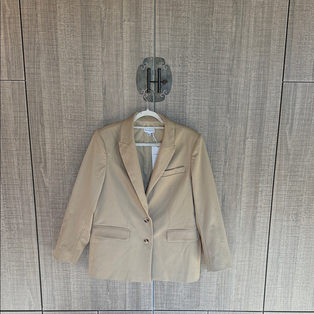 Something Navy Beige Women's Suit Jacket